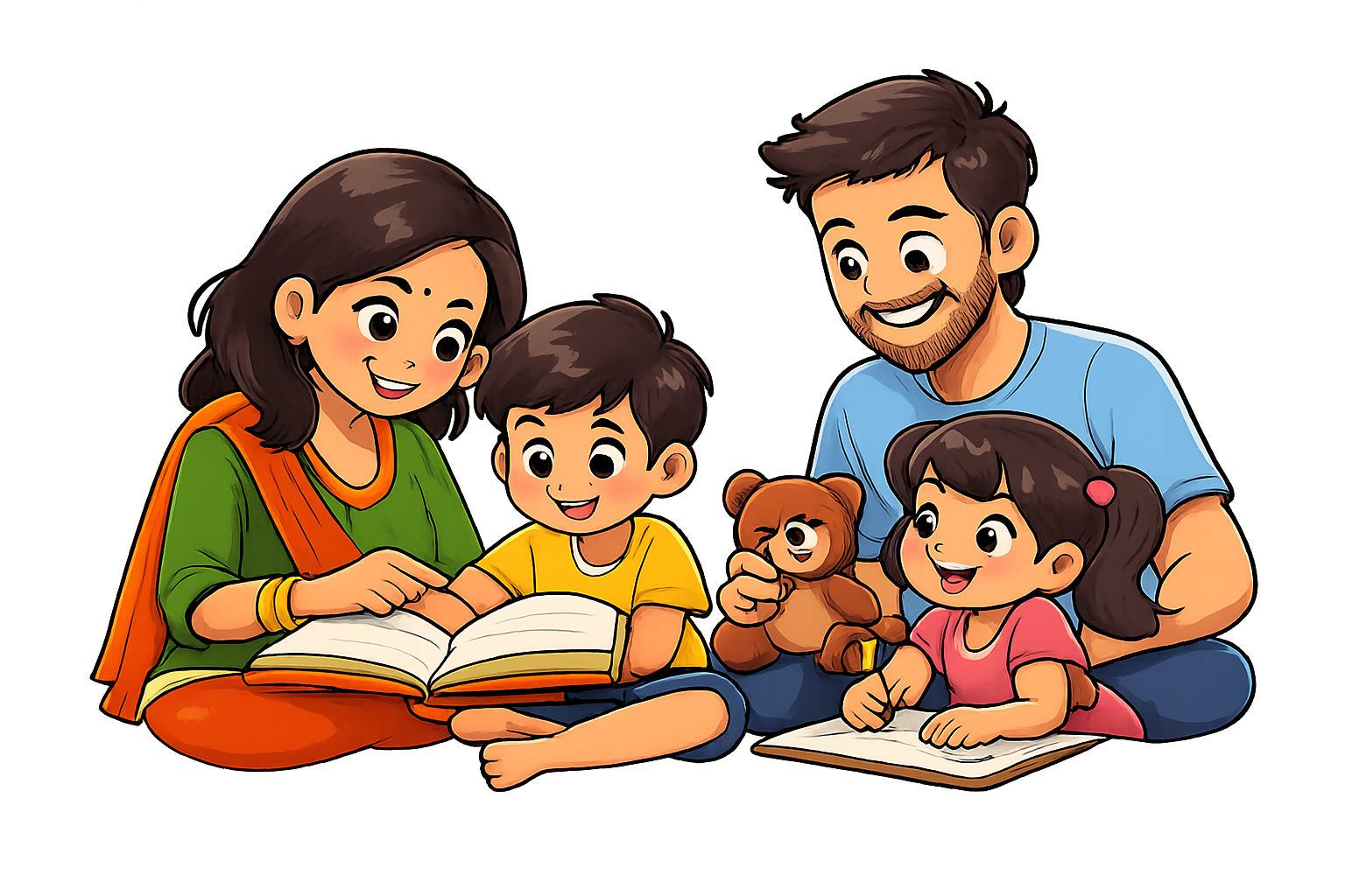 Parents with children