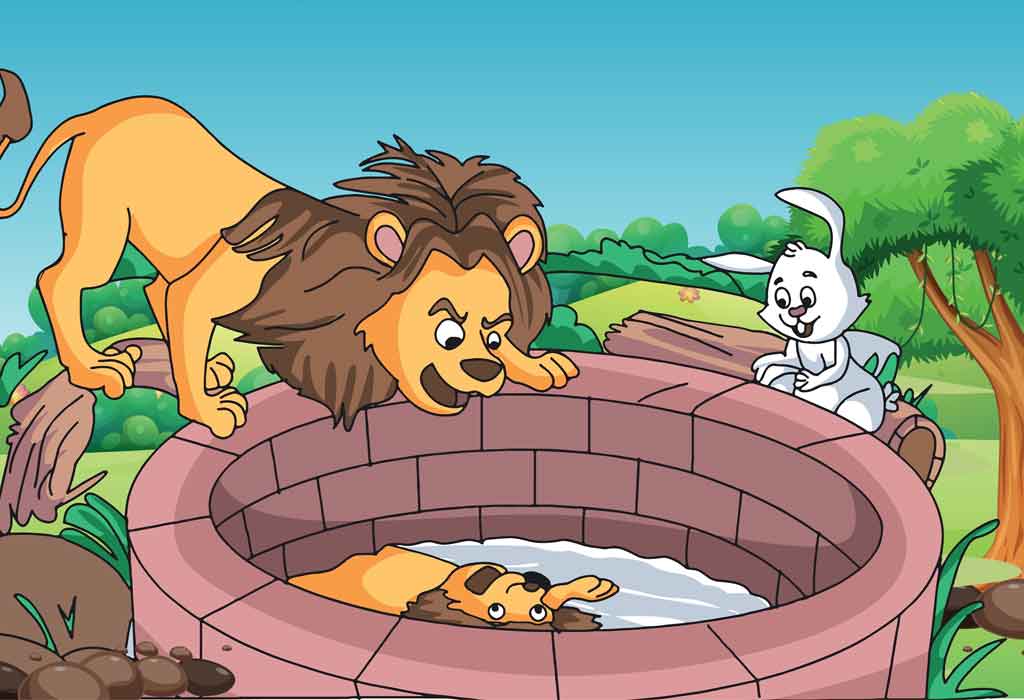 The Lion and the Clever Rabbit (Panchatantra Story)
