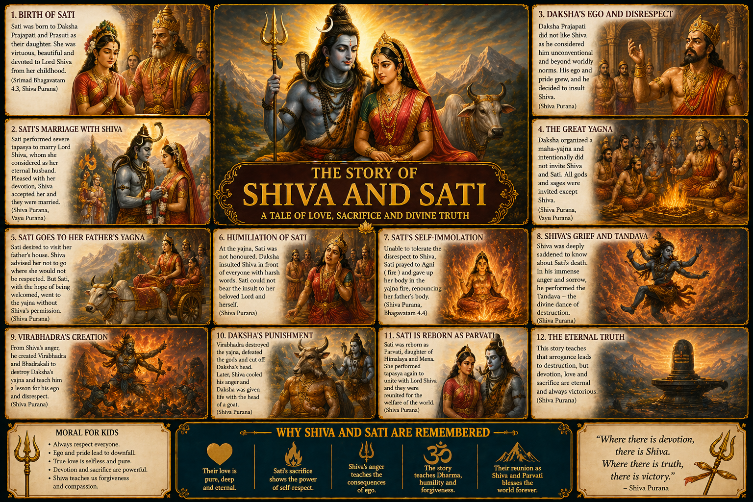 The Story of Lord Shiva and Sati