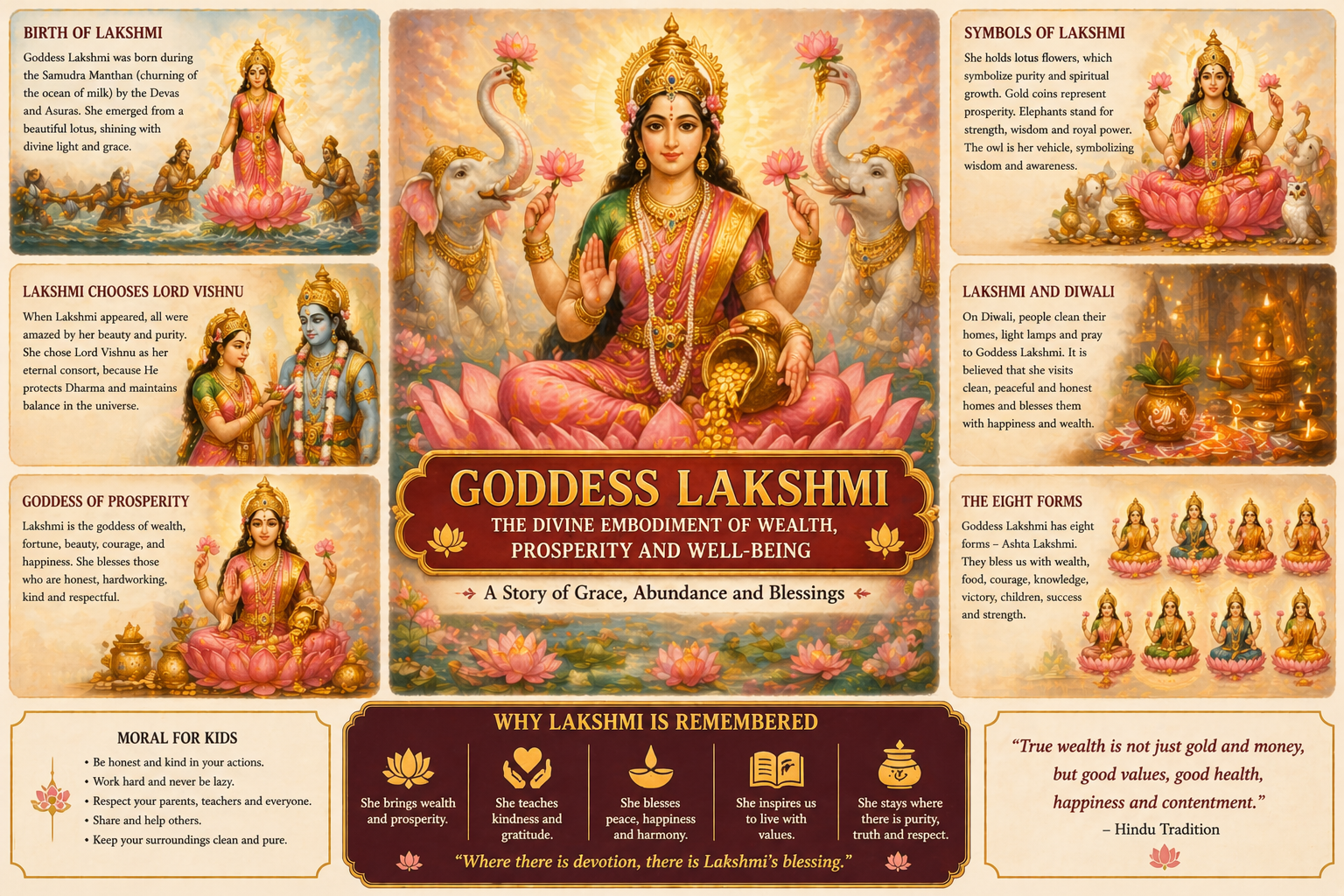 The Story of Goddess Lakshmi