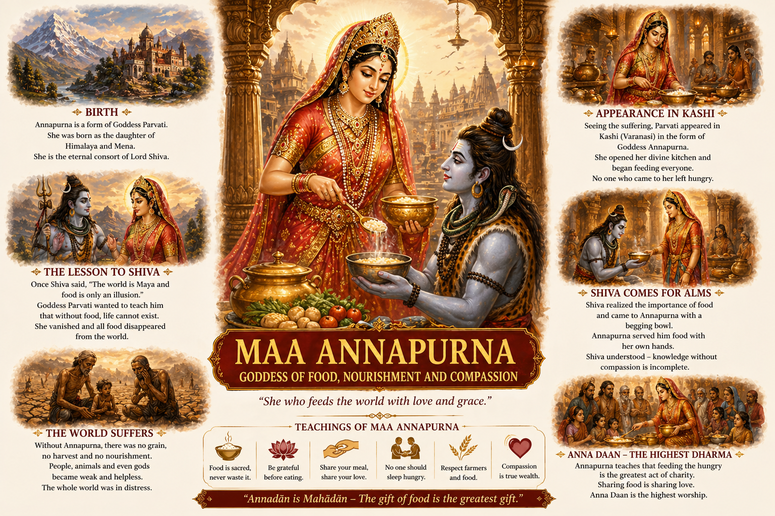 The Story of Goddess Annapurna